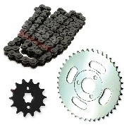 sprocket kit, chain, rear sprocket and front sprocket for Skymini 10-inch ST50-8/8A