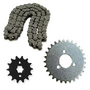 sprocket kit, chain, rear sprocket and front sprocket for Skymini ST50-8B/8C