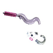 R1 Racing Exhaust for Pocket Bike - Red