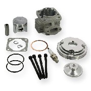 Head Kit 53cc for Pocket Bike - 3 big transfer ports - 10mm axle
