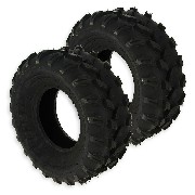 Pair of Front Tires for ATV JYG Quad 200cc - 19x7.00-8