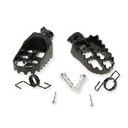 Custom Steel Made Foot Pegs for Dirt Bike - Black