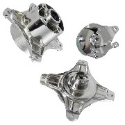Custom Front - Rear Wheel Hub 10mm for Dax 50cc ~ 125cc - (Chrome)