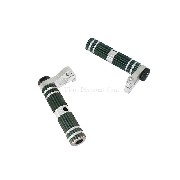 Aluminum Foot Pegs - TAF02 - Black-Alu