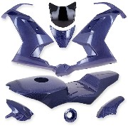 Carbon Fairing - Special Edition - for Pocket Bike MT4 - Blue