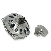 chromium Clutch Bell + Housing + 7 Tooth Sprocket