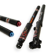 FASTACE Front Fork Tubes 645mm, 12mm axles - Black