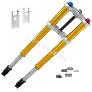 Complete Premium Front Fork for Dirt Bike - 700mm - Gold