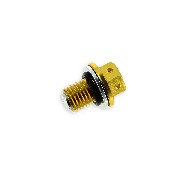 Magnetic Engine Oil Drain Plug - Gold