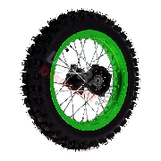 12'' Rear Wheel for Dirt Bike AGB29 - Green