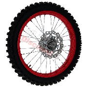 17'' Front Wheel for Dirt Bike AGB30 Complete - Red