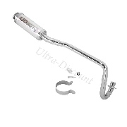 Stainless Steel Racing Exhaust for DIRT BIKE 110cc - 125cc, Exhaust