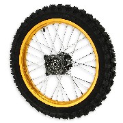 14'' Front Wheel for Dirt Bike AGB29 - Gold