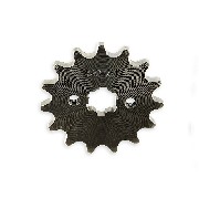 15 Tooth Reinforced Front Sprocket for Dirt Bike 420 Ø:17mm