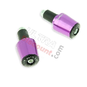 Custom Handlebar End Plugs (type 7) - purple for Racing pocket ZPF