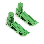 Custom green Foot Pegs typ3 for Pocket Bike