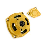 Clutch Bell + Housing + 7 Tooth Sprocket - Yellow