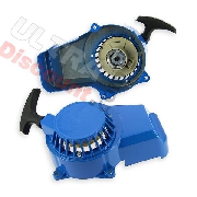 Mini moto Aluminium Pull starter pocket bike Supermoto - Blue