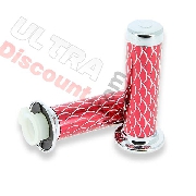 Handlebar Grips - Scale Style - Red