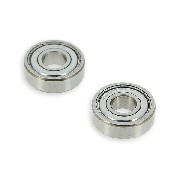 Pair of Bearings 6000ZZ for Pocket Bike Polini
