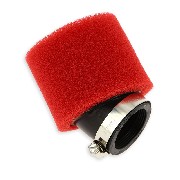 Dual Layer Foam Air Filter 40mm Red