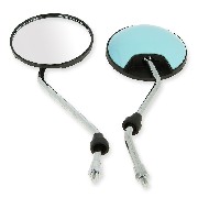 Pair of mirrors for Citycoco scooter - Blue