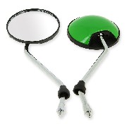 Pair of mirrors for Citycoco scooter - Green