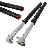 Hight Quality Front Fork Tubes 800mm, single adjustment, 15mm axles - Black