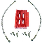 Oil Cooler for Dirt Bike - Red