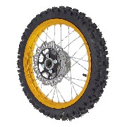 14'' Front Wheel for Dirt Bike AGB27 (10mm Tread Lug) - Gold
