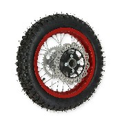 12'' Rear Wheel for Dirt Bike AGB27 Red