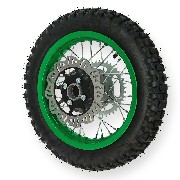 12'' Rear Wheel for Dirt Bike AGB27 Green