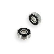 Pair of Rear Wheel Bearings for Monkey - Gorilla (6201RS)