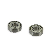 Pair of Front Wheel Bearings for Monkey - Gorilla (6201Z)