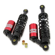 Pair of Custom Rear Gas Shock Absorbers for Dax Skymax - Red