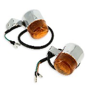 Custom Front - Rear Turn Signal for Monkey 50cc - 125cc Orange