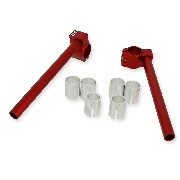 Custom Handle Bars for Pocket Bike (type 3) - Red