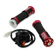 Grip set tuning w- Kill Switch Red for ZPF Pocket Bike