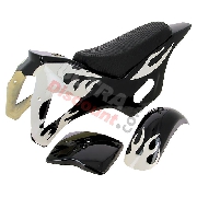 Fairing for Cross Pocket Bike (type 1) - Black