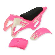 Fairing for Cross Pocket Bike (type 1) - Pink-White