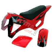 Fairing for Cross Pocket Bike (type 1) - Red