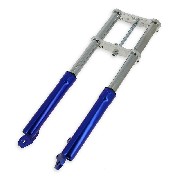 Front Fork Cross Pocket Bike blue