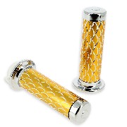 Handlebar Grips - Scale Style - Gold