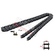 64 Large Links Reinforced Drive Chain for Cross Pocket Bike - TF8