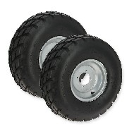 Pair of Front Wheels with Road Tires for ATV JYG Quad 200cc