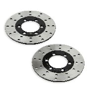 Pair of Front Brake Discs for ATV Shineray Quad 150cc STE