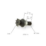 8 Tooth Reinforced Front Sprocket - small pitch - metric thread