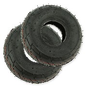 Pair of Road Tires 10x350-4 for ATV Pocket Quad