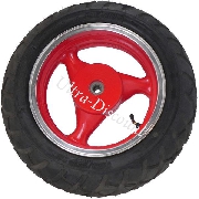 Rear Wheel for Chinese Scooter (Red - type 1)