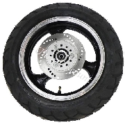 Front Wheel for Chinese Scooter (black - type 1)